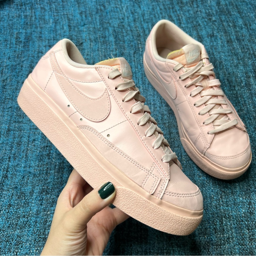 Nike Blazer Low Platform Sneakers in Atmosphere Pink Women's Size 8.5 Shoes